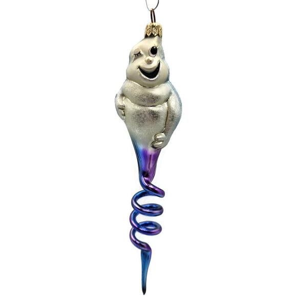 Christopher Radko Ghost Spirit Swirl Halloween Christmas Tree Ornament 99-070-0 - Picture 1 of 12